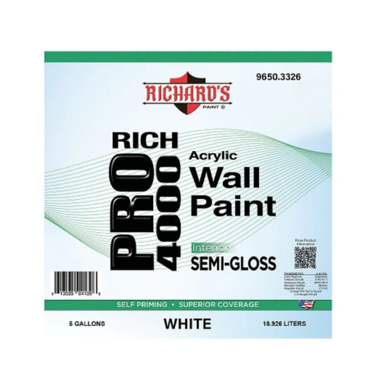 9650 Rich Pro 4000 Interior Acrylic Wall Paint