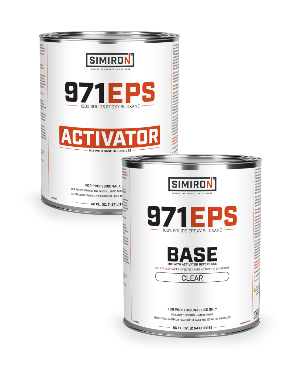 Simiron 971EPS Clear 100% Solids Epoxy Siloxane
