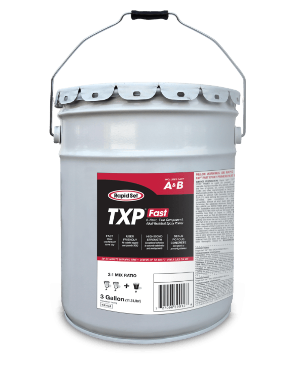 Rapid Set TXP Fast Alkali Resistant Epoxy Primer 3 Gallon Pail
